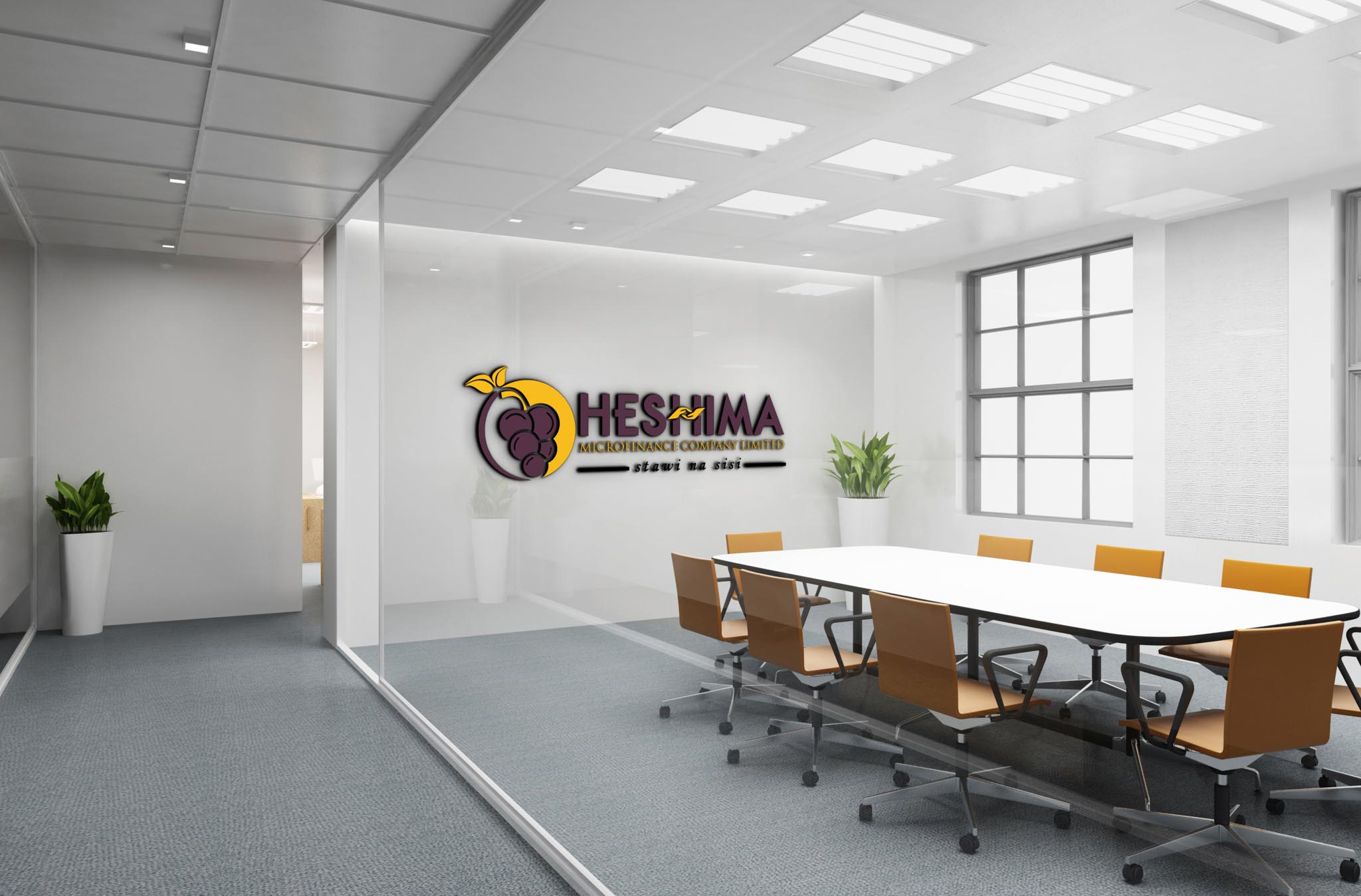 Heshima MFC Office Logo Mockup